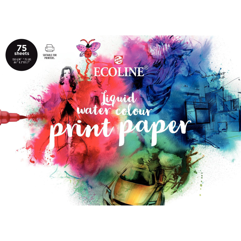 Ecoline print paper- Talens - A4, 150 g, 75 sheets