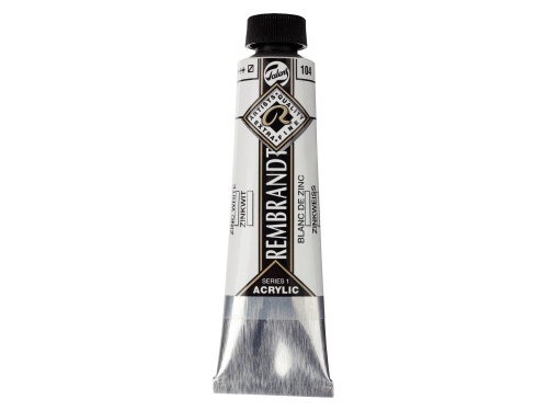 Acrylic paint in tube - Rembrandt - Zinc White, 40 ml