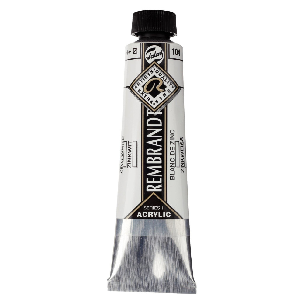 Acrylic paint in tube - Rembrandt - Zinc White, 40 ml