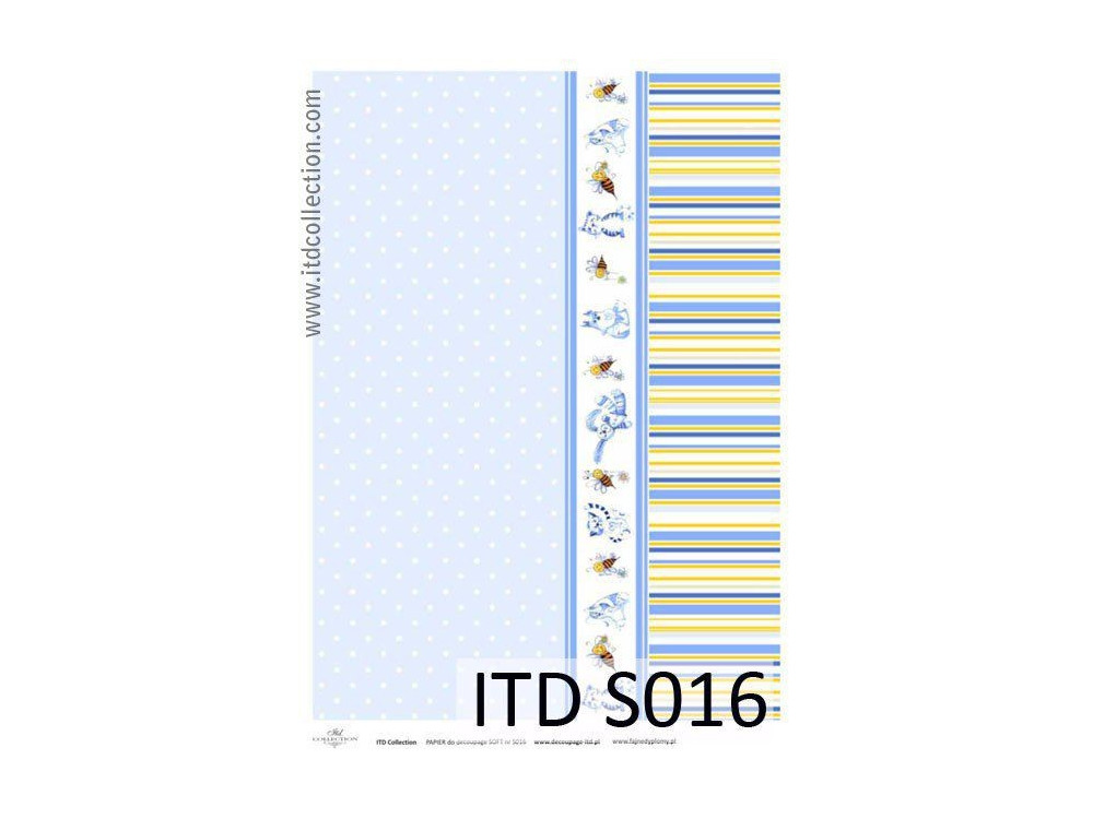 Papier do decoupage A4 - ITD Collection - soft, S016