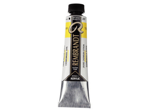 Acrylic paint in tube - Rembrandt - Yellow Lemon, 40 ml