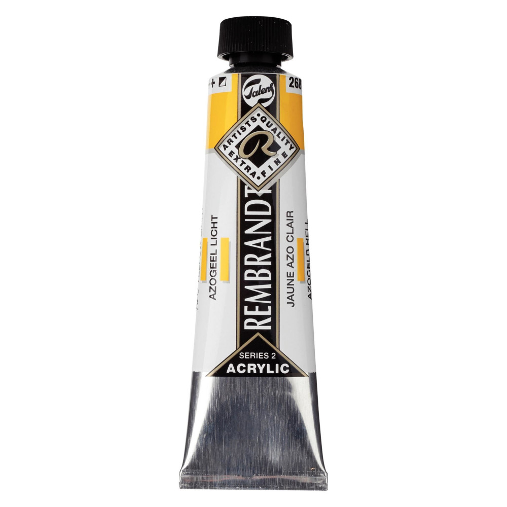 Acrylic paint in tube - Rembrandt - Azo Yellow Light, 40 ml