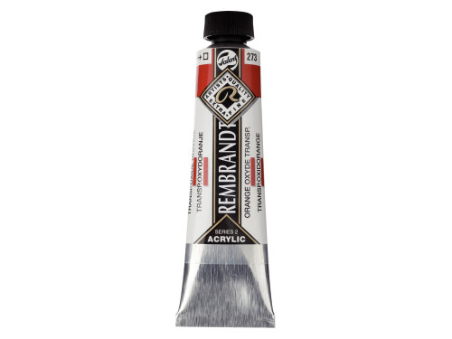 Farba akrylowa - Rembrandt - Transparent Oxide Orange, 40 ml