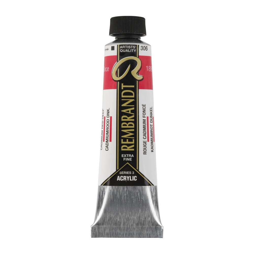 Acrylic paint in tube - Rembrandt - Cadmium Red Deep, 40 ml