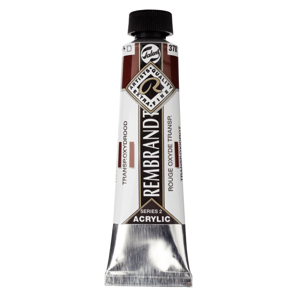 Acrylic paint in tube - Rembrandt - Transparent Oxide Red, 40 ml