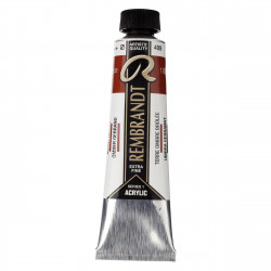 Acrylic paint in tube - Rembrandt - Burnt Umber, 40 ml
