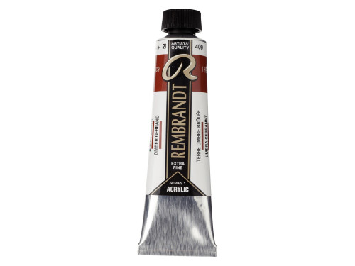 Acrylic paint in tube - Rembrandt - Burnt Umber, 40 ml