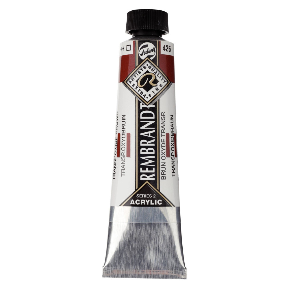 Acrylic paint in tube - Rembrandt - Transparent Oxide Brown, 40 ml