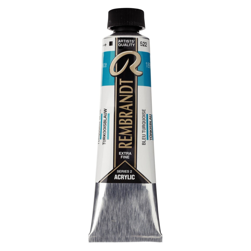 Acrylic paint in tube - Rembrandt - Turquoise Blue, 40 ml