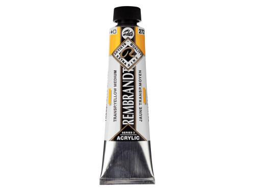 Farba akrylowa - Rembrandt - Transparent Yellow Medium, 40 ml
