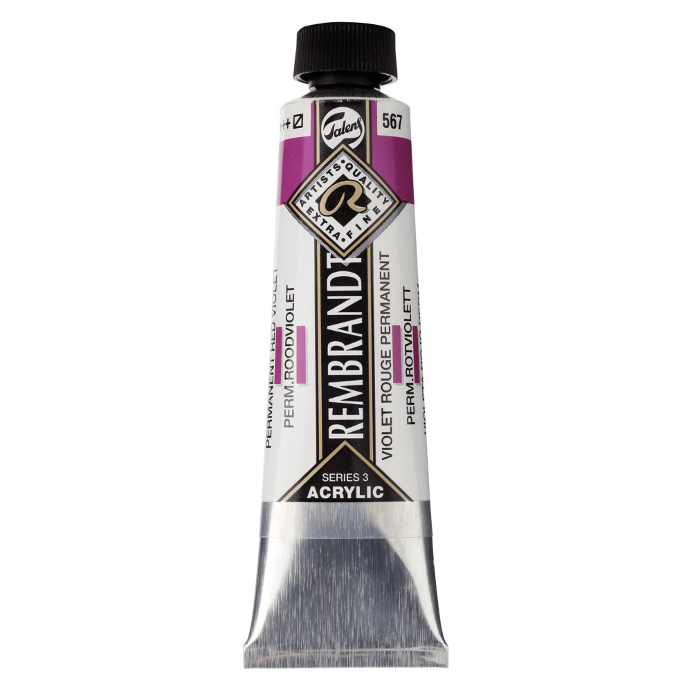 Acrylic paint in tube - Rembrandt - Permanent Red Violet, 40 ml