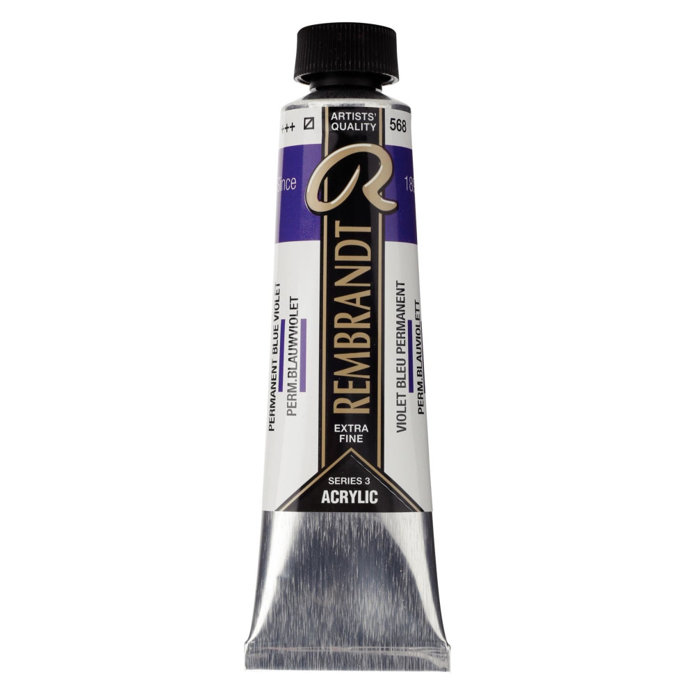 Acrylic paint in tube - Rembrandt - Permanent Blue Violet, 40 ml