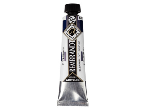 Acrylic paint in tube - Rembrandt - Phthalo Blue, 40 ml