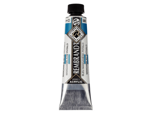 Acrylic paint in tube - Rembrandt - Manganese Blue Phthalo, 40 ml