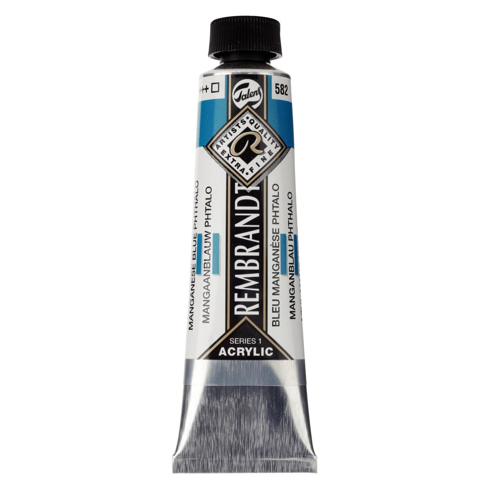 Acrylic paint in tube - Rembrandt - Manganese Blue Phthalo, 40 ml