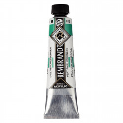 Acrylic paint in tube - Rembrandt - Emerald Green, 40 ml