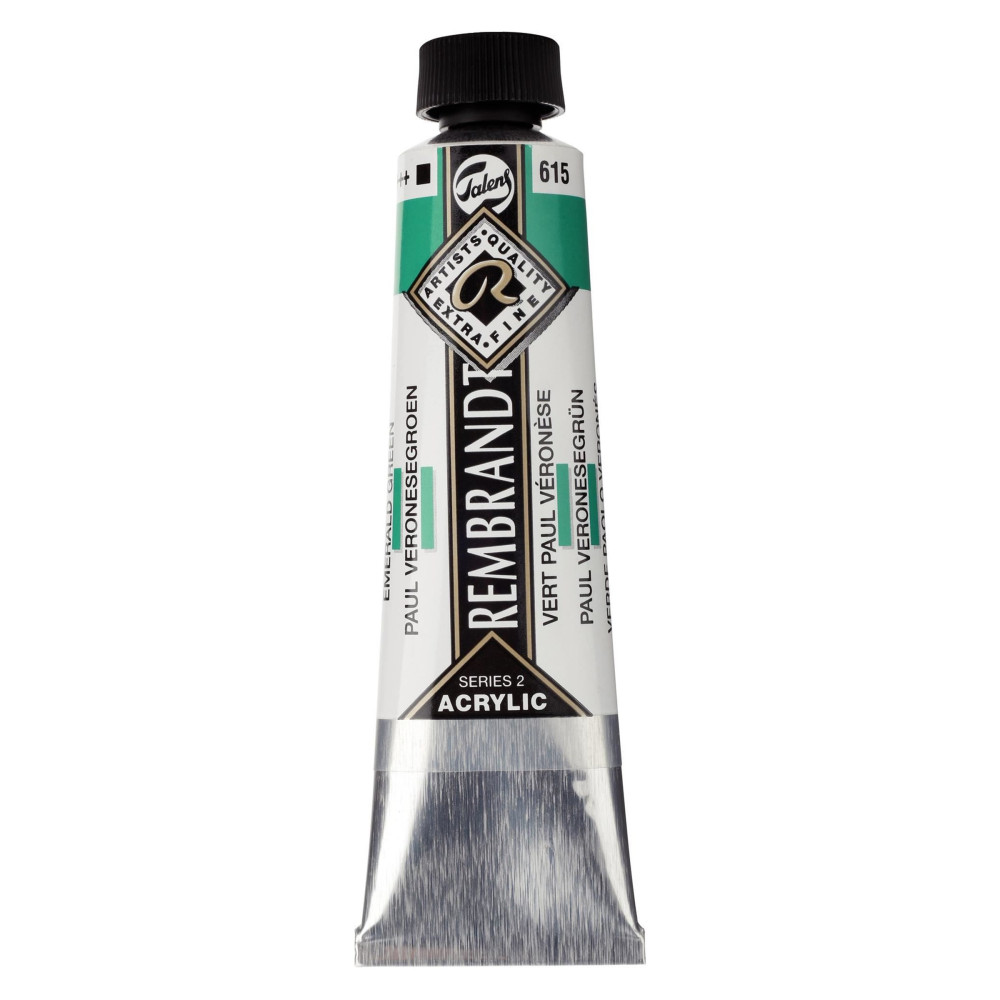 Acrylic paint in tube - Rembrandt - Emerald Green, 40 ml