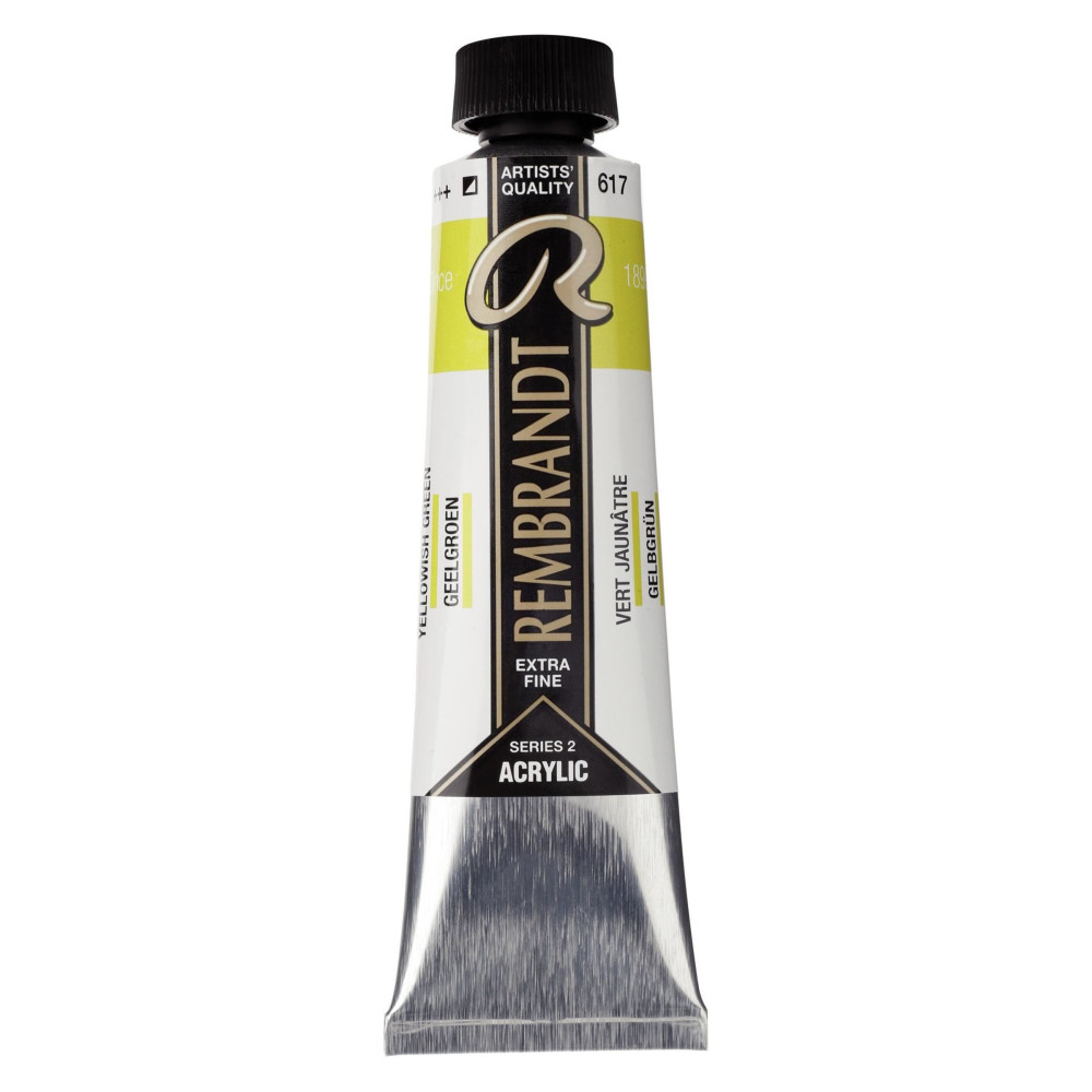 Acrylic paint in tube - Rembrandt - Yellowish Green, 40 ml