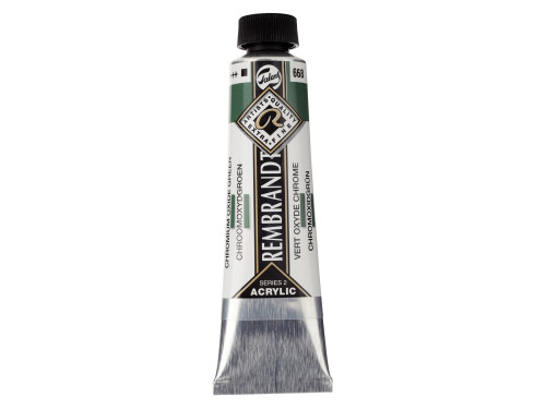 Acrylic paint in tube - Rembrandt - Chromium Oxide Green, 40 ml