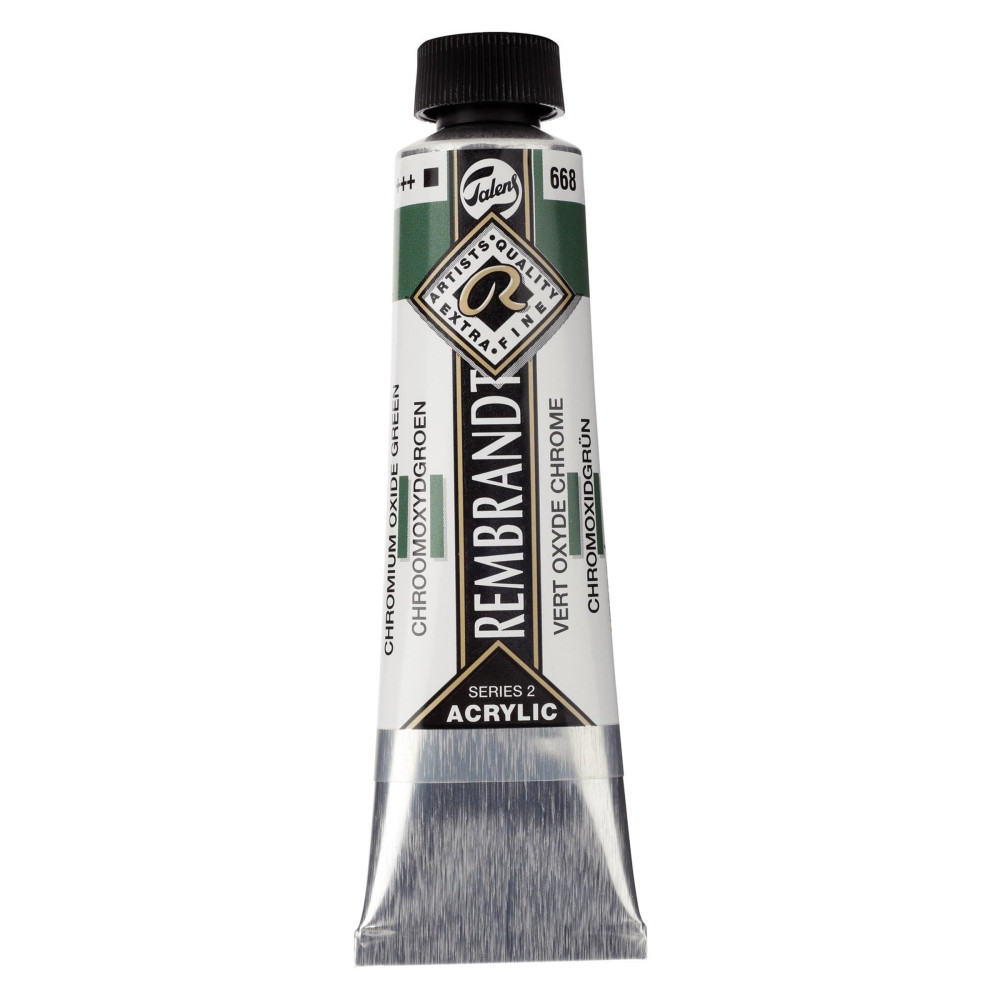 Acrylic paint in tube - Rembrandt - Chromium Oxide Green, 40 ml