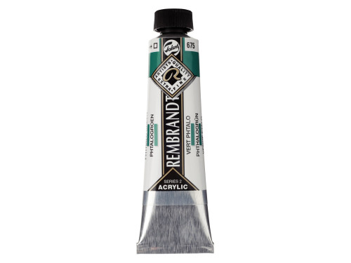 Farba akrylowa - Rembrandt - Phthalo Green, 40 ml