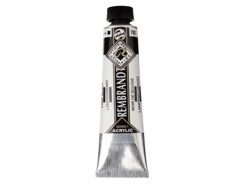 Farba akrylowa - Rembrandt - Lamp Black, 40 ml