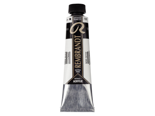 Farba akrylowa - Rembrandt - Oxide Black, 40 ml