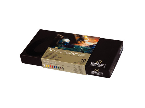 Set of acrylic paints in tube - Rembrandt - 10 colors x 40 ml