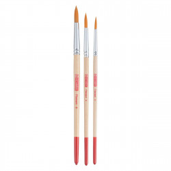 Set of polyester brushes - Talens Art Creation - round, 3 pcs.