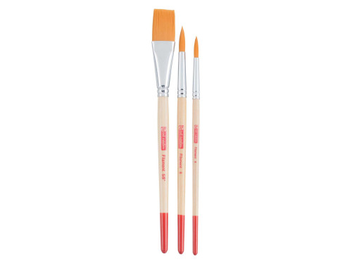 Set of polyester brushes - Talens Art Creation - 3 pcs.