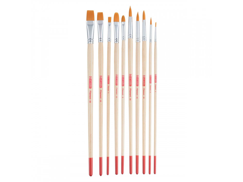 Set of polyester brushes - Talens Art Creation - 10 pcs.