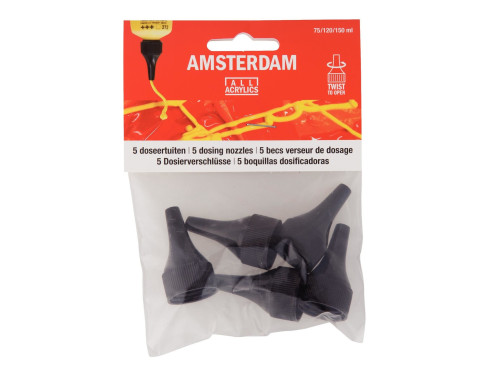 Acrylic paint dozing noozle - Amsterdam - 5 pcs.