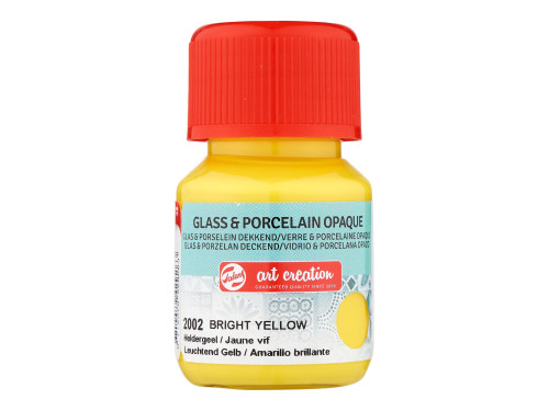Paint for glass and porcelain - Talens Art Creation - Bright Yellow, 30 ml