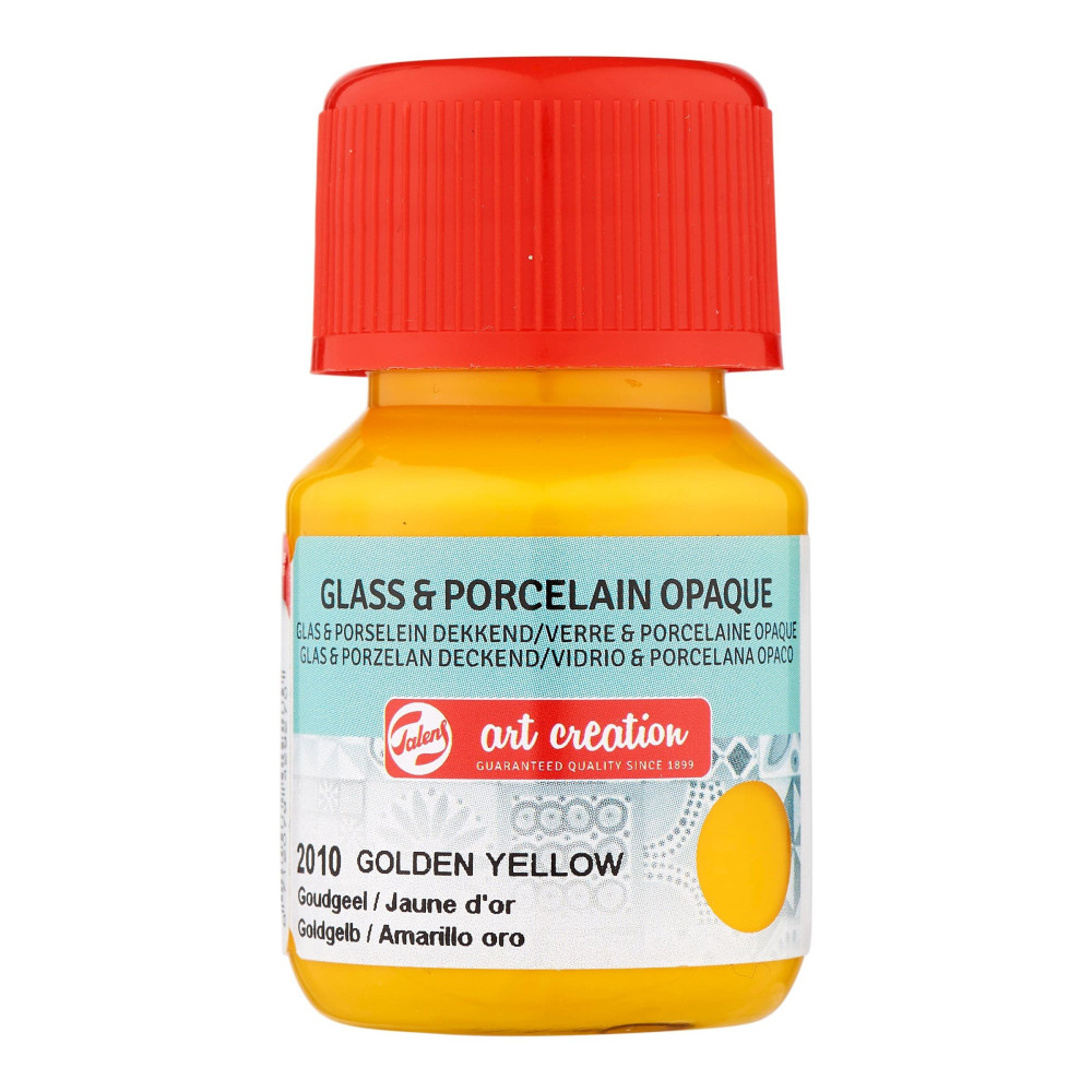 Paint for glass and porcelain - Talens Art Creation - Golden Yellow, 30 ml