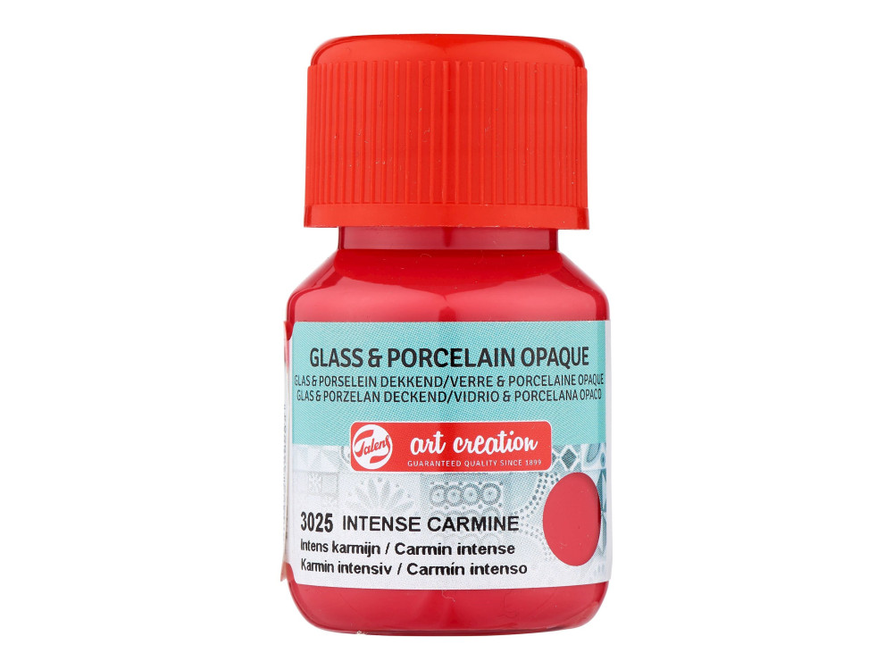 Paint for glass and porcelain - Talens Art Creation - Intense Carmine, 30 ml