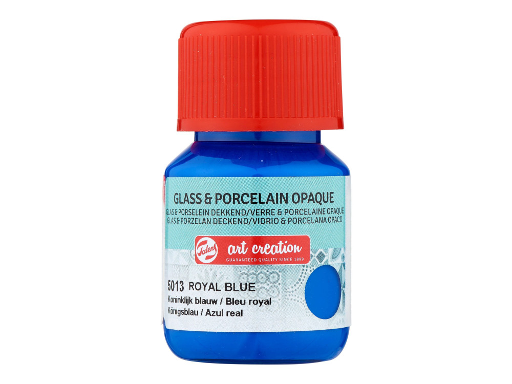 Paint for glass and porcelain - Talens Art Creation - Royal Blue, 30 ml