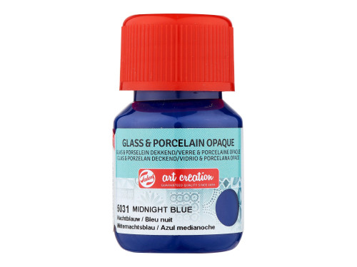 Paint for glass and porcelain - Talens Art Creation - Midnight Blue, 30 ml