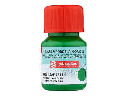 Paint for glass and porcelain - Talens Art Creation - Leaf Green, 30 ml
