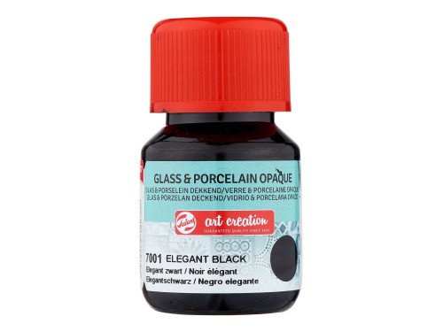 Paint for glass and porcelain - Talens Art Creation - Elegant Black, 30 ml