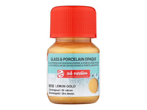 Paint for glass and porcelain - Talens Art Creation - Lemon Gold, 30 ml