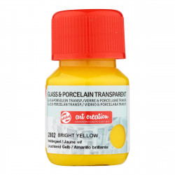 Paint for glass and porcelain - Talens Art Creation - Bright Yellow, 30 ml