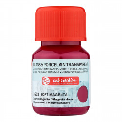Paint for glass and porcelain - Talens Art Creation - Soft Magenta, 30 ml