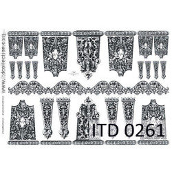 Decoupage paper A4 - ITD Collection - classic, 0261