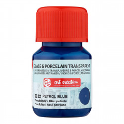 Paint for glass and porcelain - Talens Art Creation - Petrol Blue, 30 ml