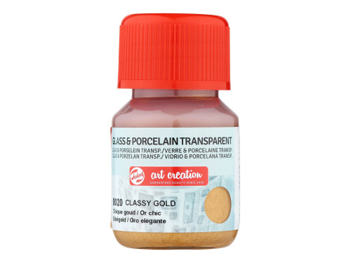 Paint for glass and porcelain - Talens Art Creation - Classy Gold, 30 ml