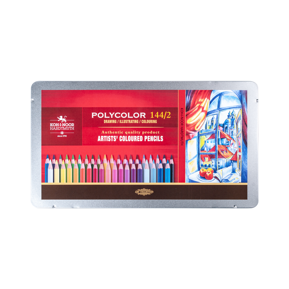 Pencil set Polycolor in metal case - Koh-I-Noor - 144 pcs.