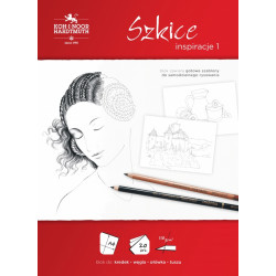 Papersheet with pre-printed motives A4 - Koh-I-Noor - Sketch, 110 g, 20 sheets