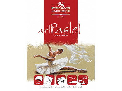 Papersheet Art Pastel A4 - Koh-I-Noor - sepia, 180 g, 20 sheets