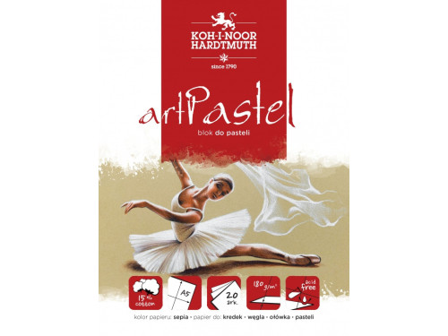 Papersheet Art Pastel A5 - Koh-I-Noor - sepia, 180 g, 20 sheets