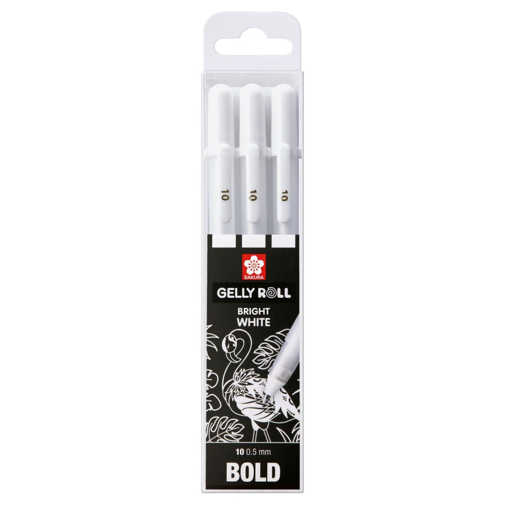 Set od Gelly Roll pen set 10 - Sakura - white, 3 pcs.